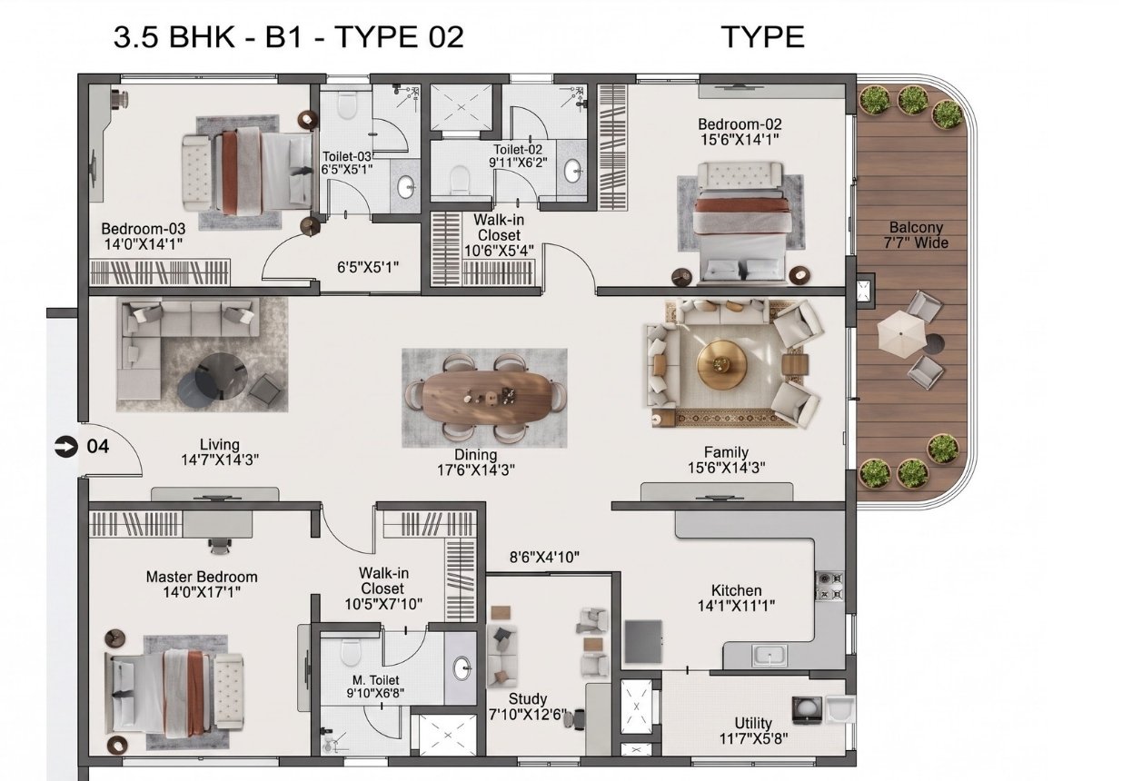 Sattva Lago Neopolis - Floor plan - 2