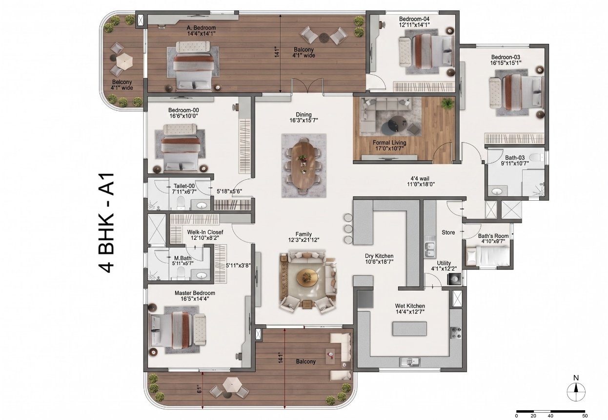 Sattva Lago Neopolis - Floor plan - 3